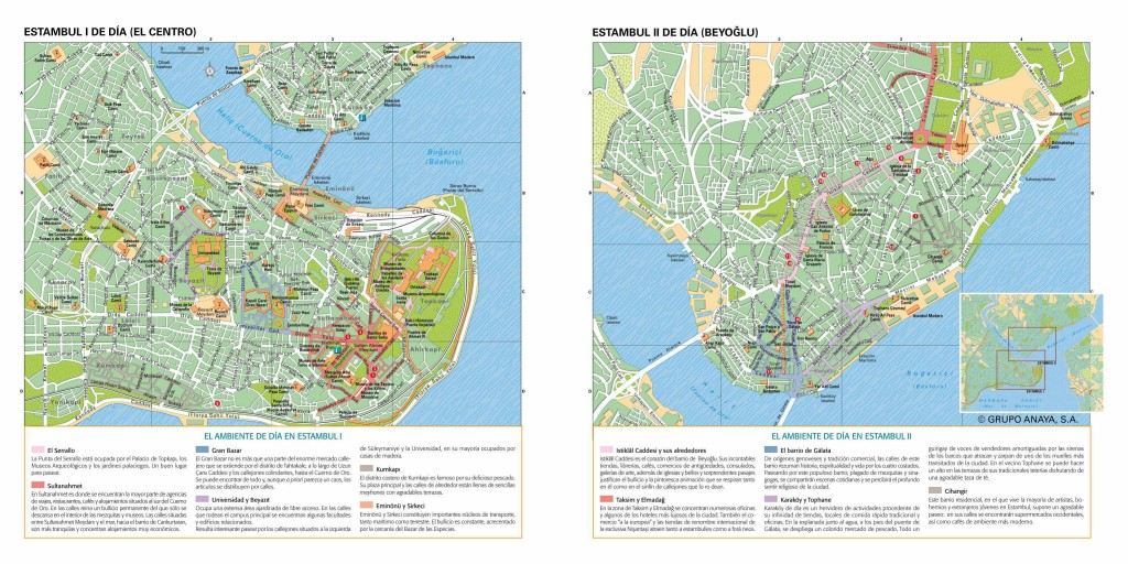 mapa turistico de Estambul